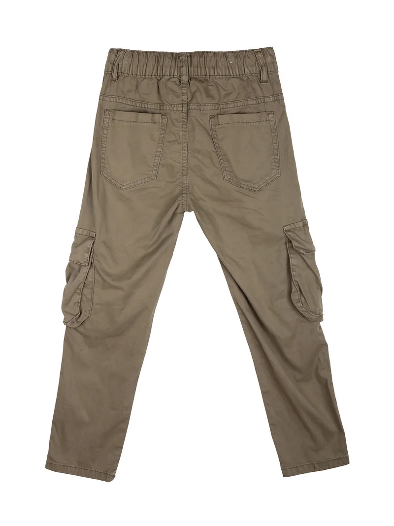 Pantaloni cargo da bambino in cotone - militare