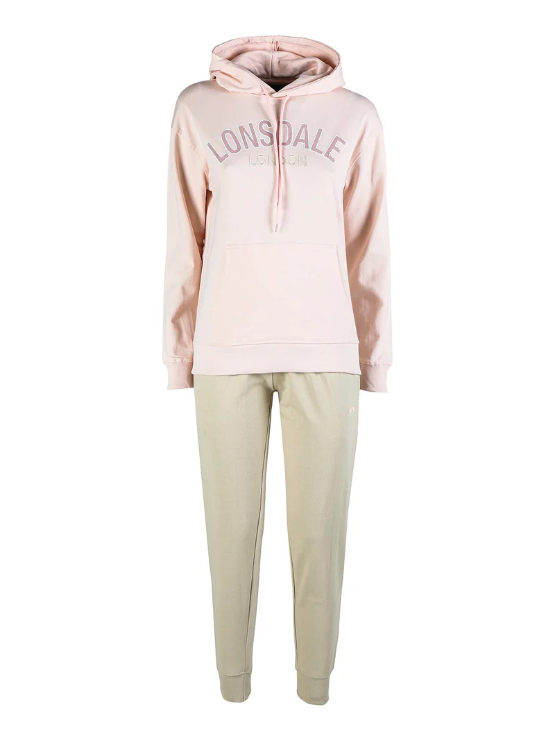 Tuta donna 2 pezzi con cappuccio - rosa