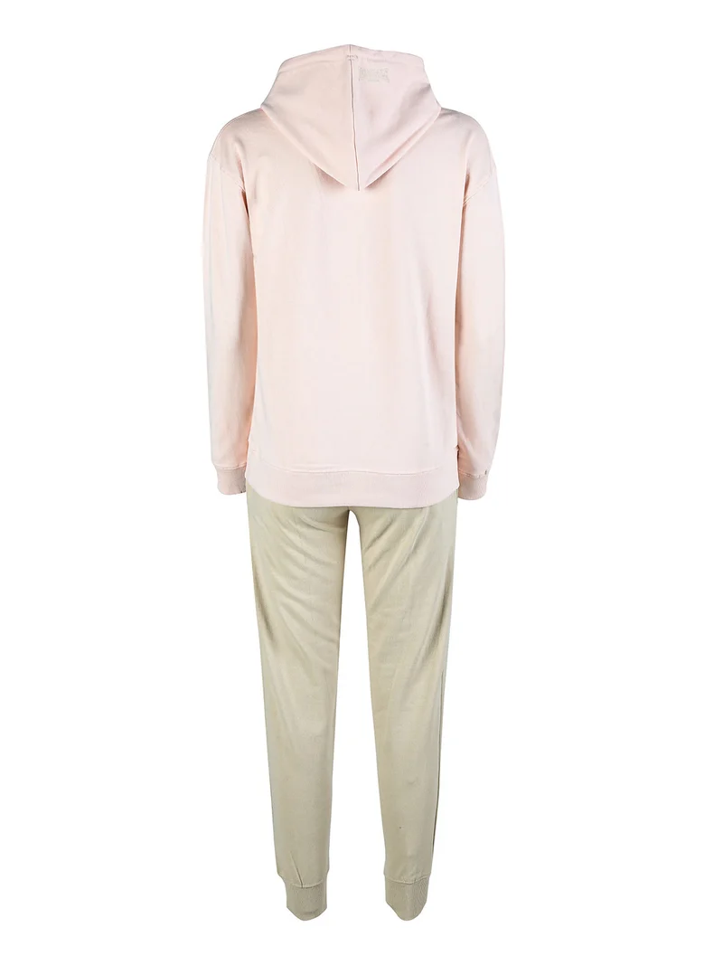 Tuta donna 2 pezzi con cappuccio - rosa