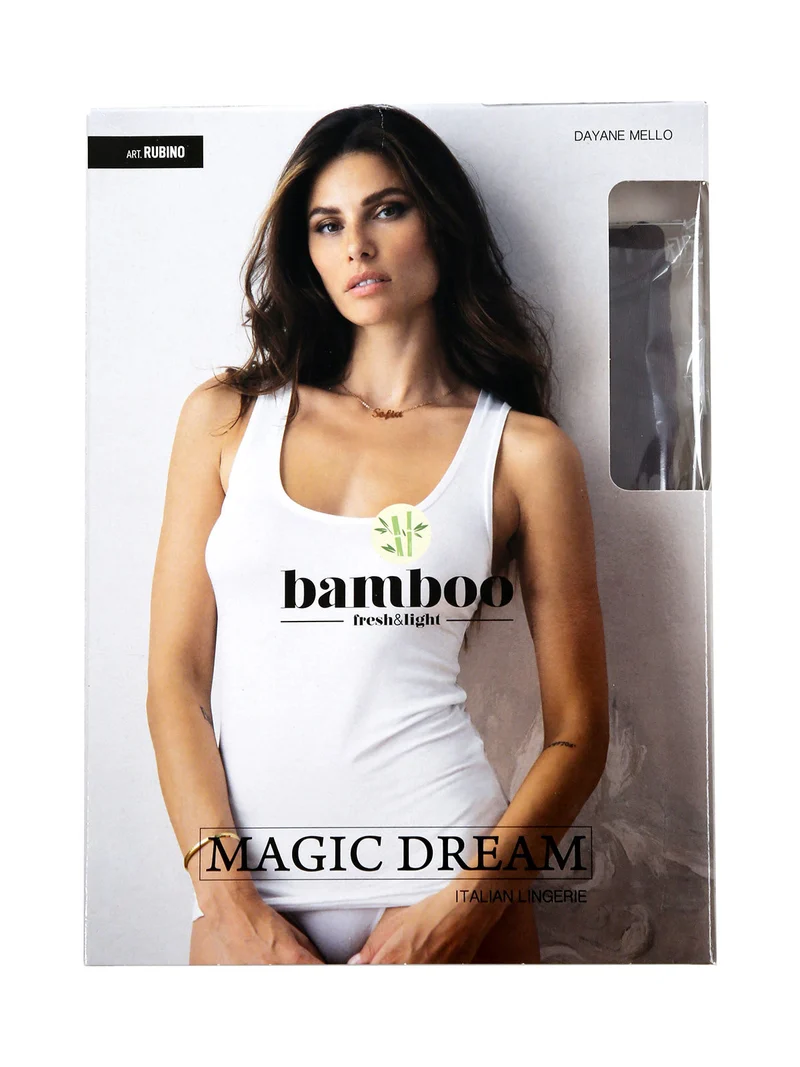 Canotta intima donna spalla larga - moro