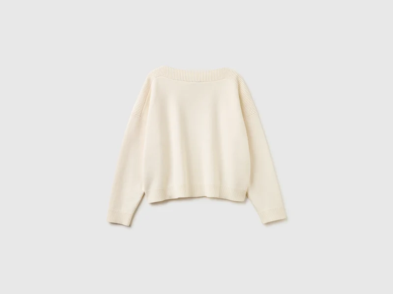 Kastenförmiger Jacquard-Pullover