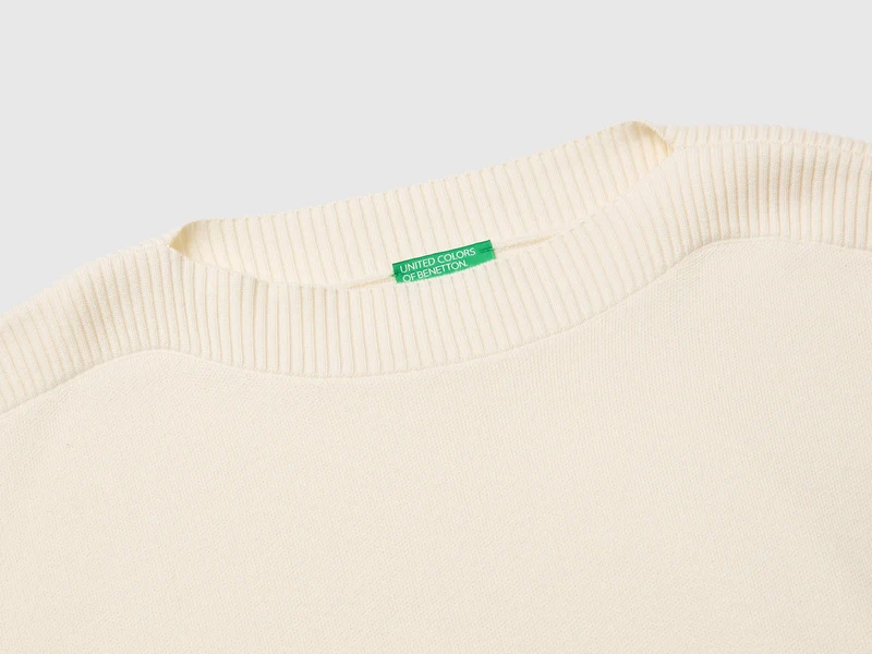 Kastenförmiger Jacquard-Pullover