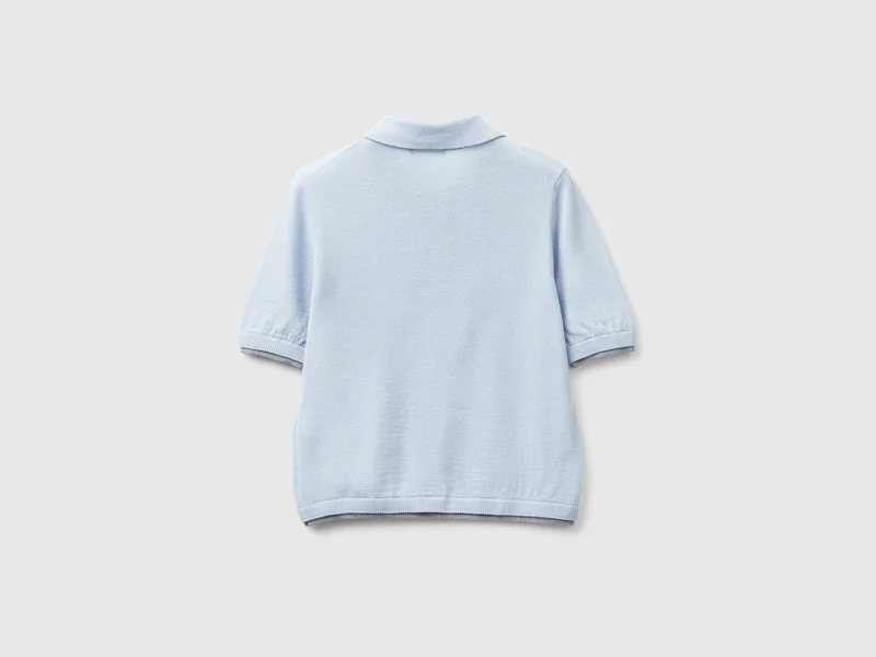 Poloshirt aus 100 % Merinowolle