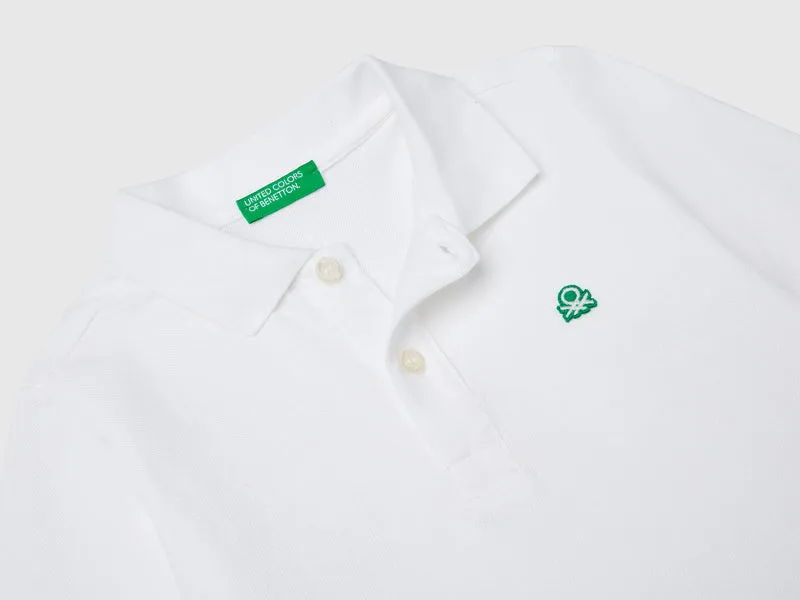 Langärmliges Poloshirt aus Baumwolle