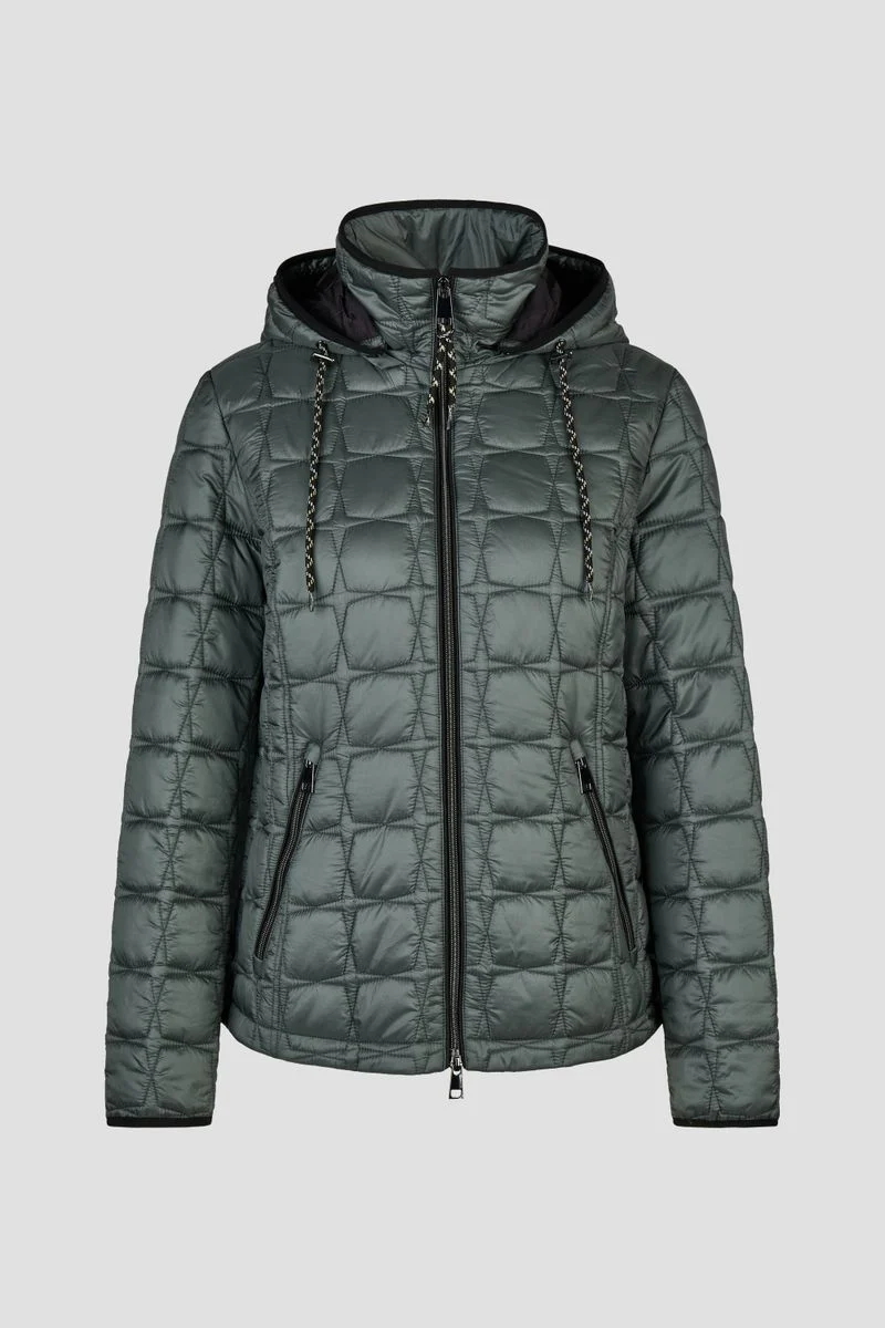 Sandwich-Steppjacke mit Kapuze