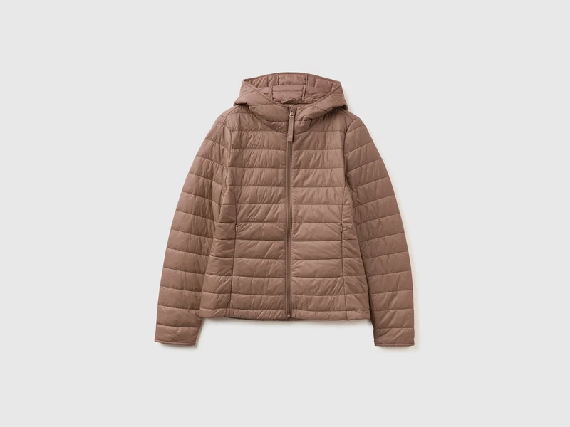Leichte Daunenjacke mit Kapuze