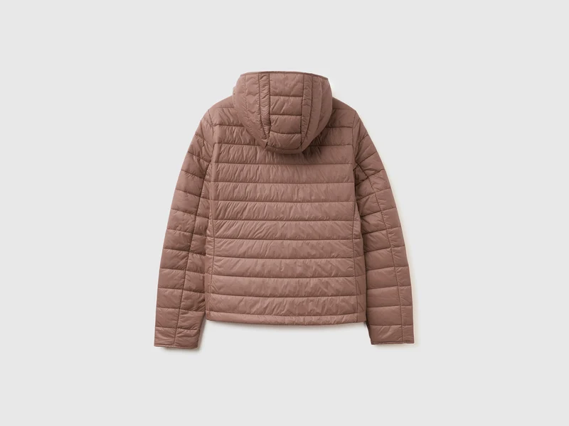 Leichte Daunenjacke mit Kapuze