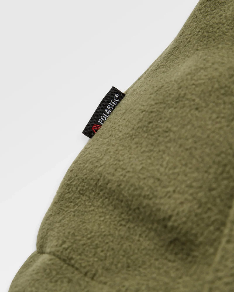 Woodland Hooded 1/2 Zip Recycled Polar Fleece