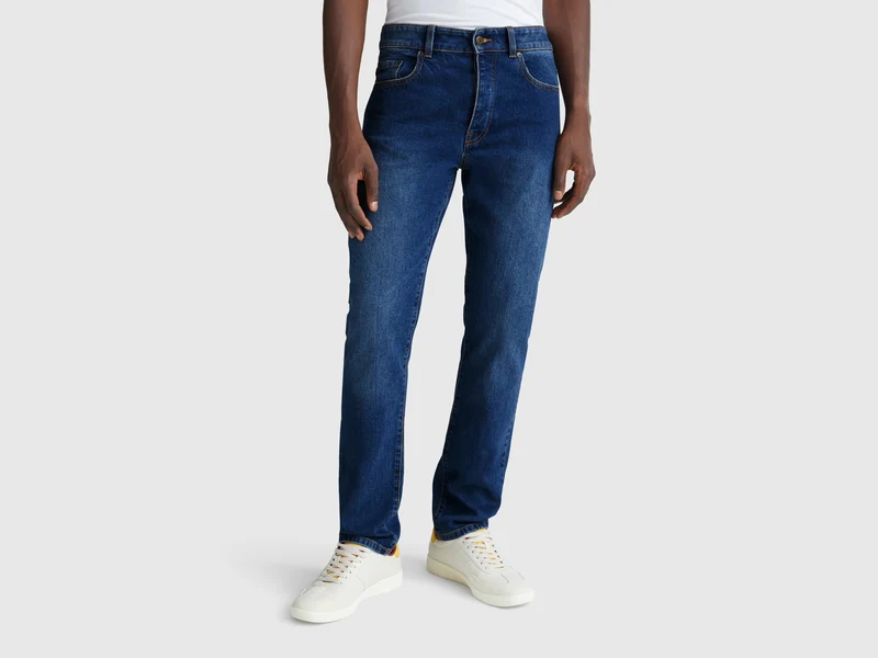 Slim-Fit-Jeans mit fünf Taschen