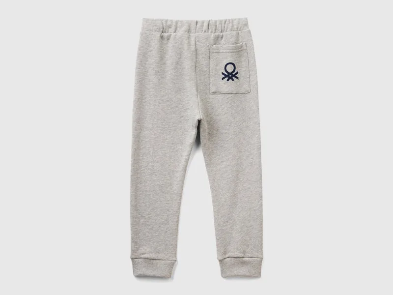 Baumwollhose mit Logo