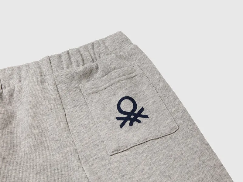 Baumwollhose mit Logo