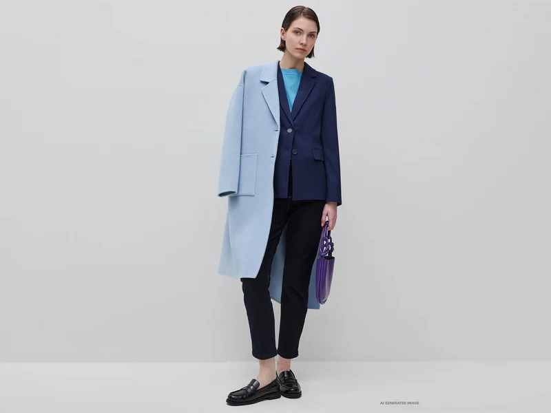 Klassische gefütterte Jacke