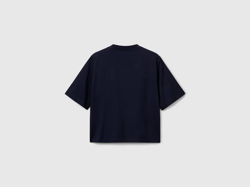 T-Shirt im Boxy-Fit, 100 % Baumwolle