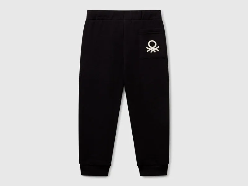 Baumwollhose mit Logo