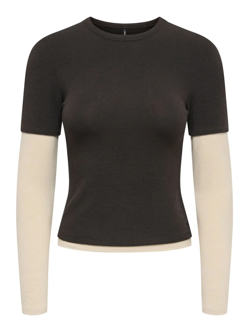 ONLDUBLA L/S DOUBLE TOP JRS