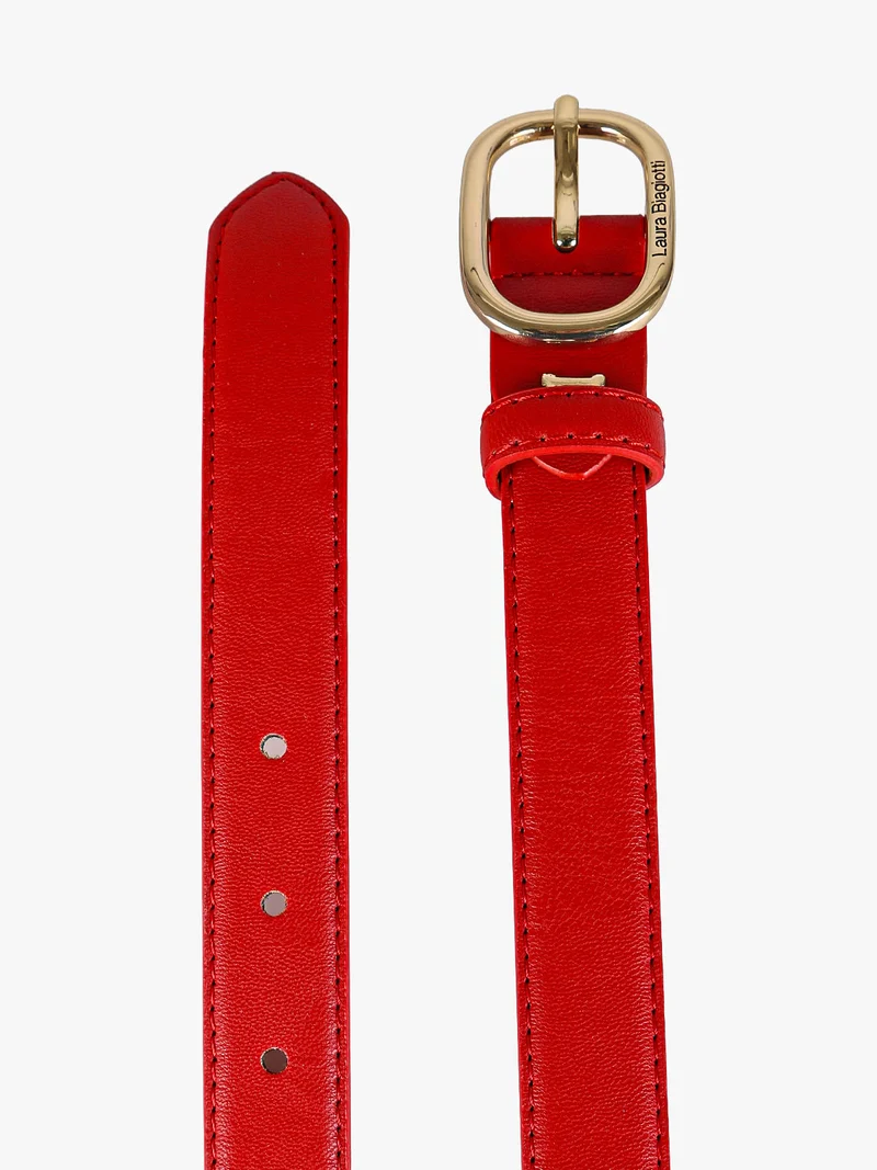 Cintura da donna in ecopelle - rosso