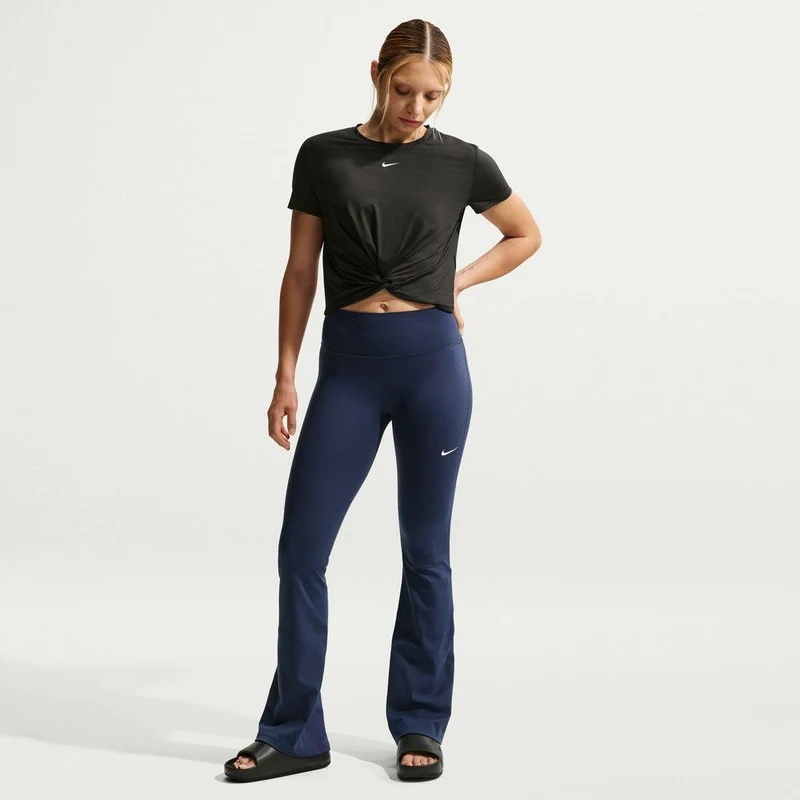 NIKE Damen Sporthose W NK ONE DF HR TGHT FLRE USEAM