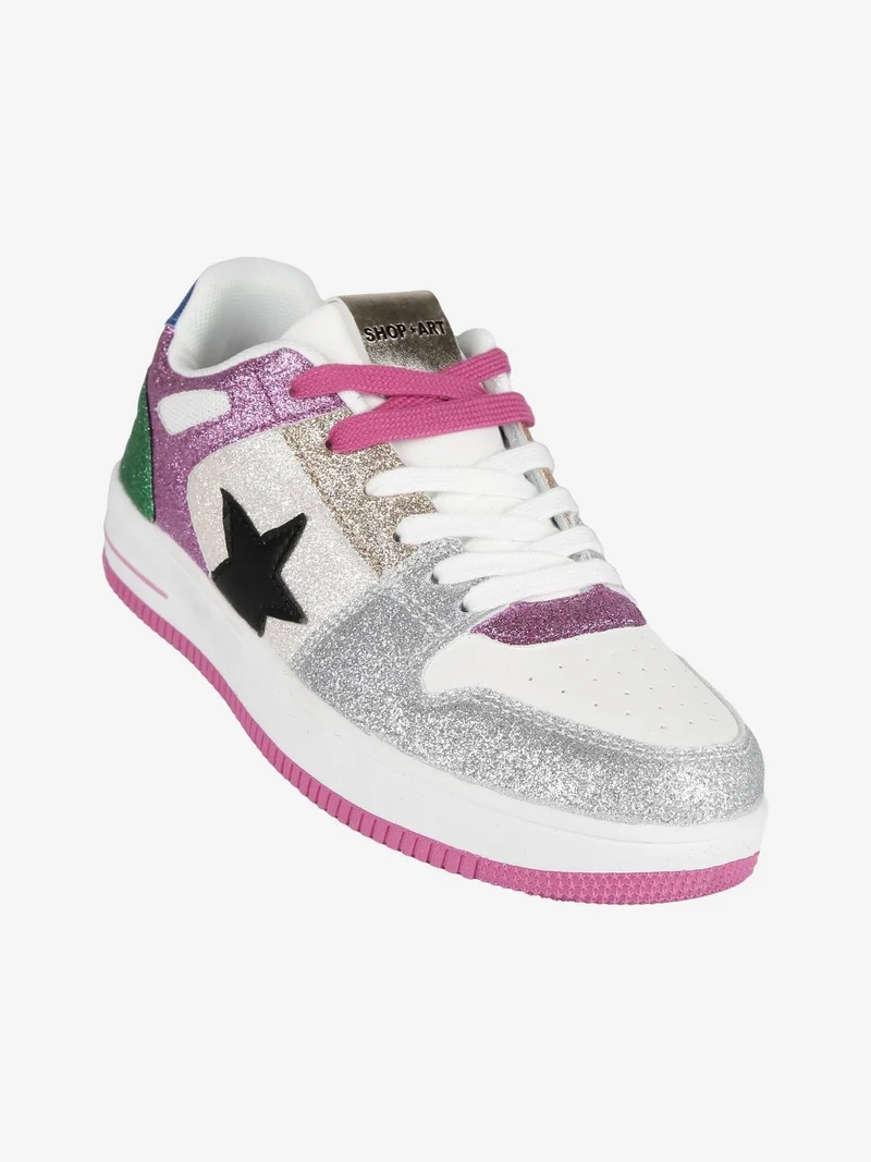 BASKET NATASHA Sneakers donna glitterate - multicolore