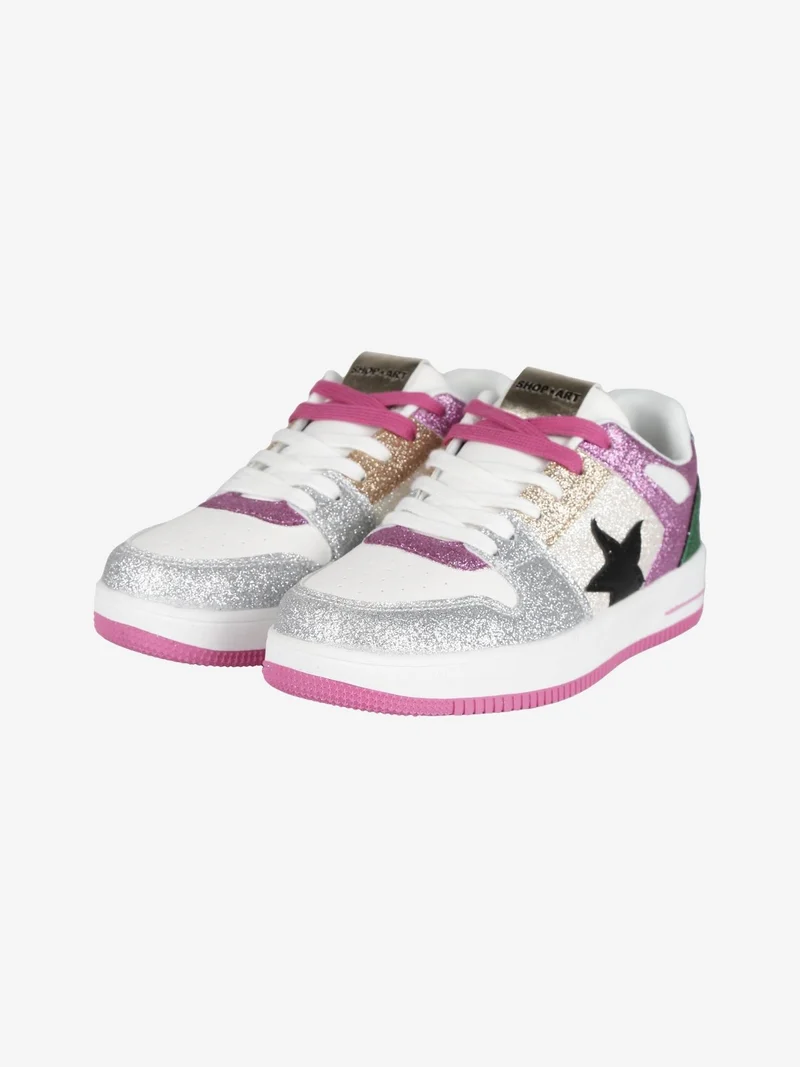 BASKET NATASHA Sneakers donna glitterate - multicolore