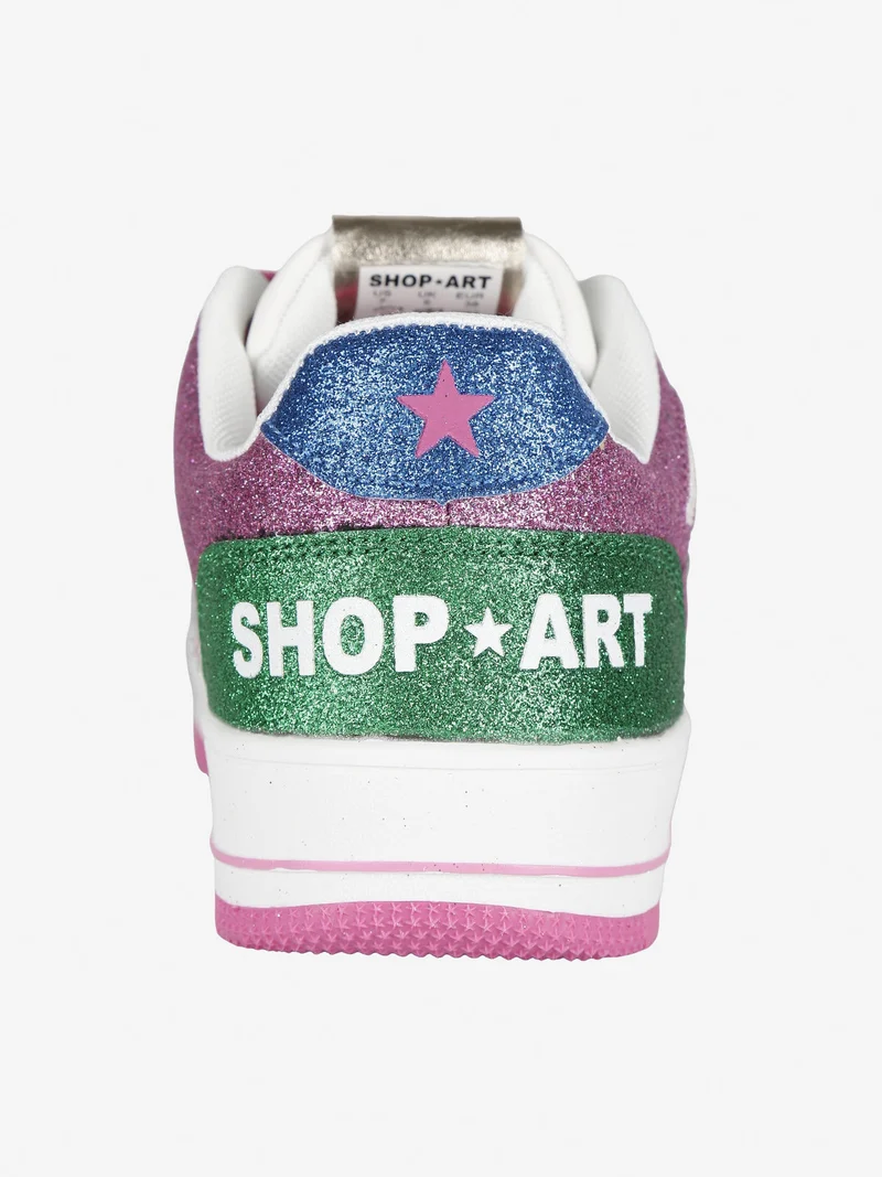 BASKET NATASHA Sneakers donna glitterate - multicolore