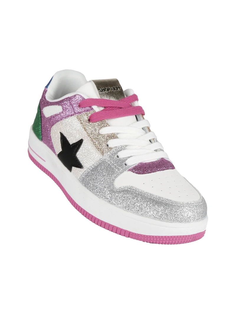 BASKET NATASHA Sneakers donna glitterate - multicolore