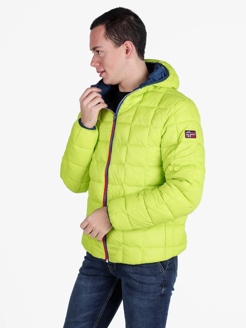 Piumino da uomo reversibile con cappuccio - avion
