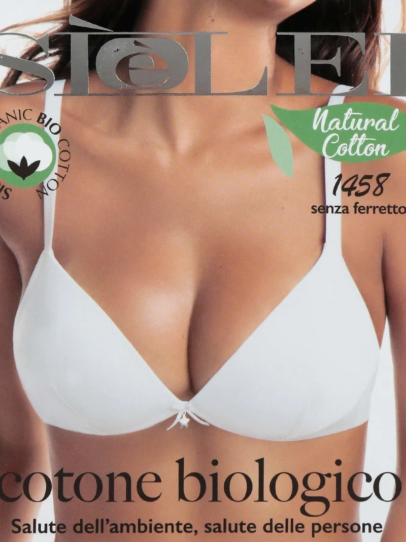 1458 Reggiseno a triangolo senza ferretto coppa B - rosa