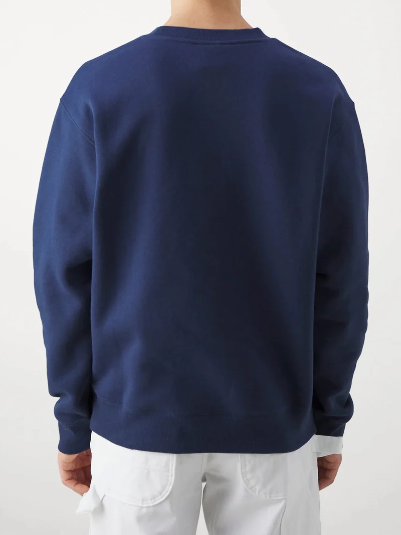 SPORT ESSENTIALS CREW Felpa girocollo da uomo - blu
