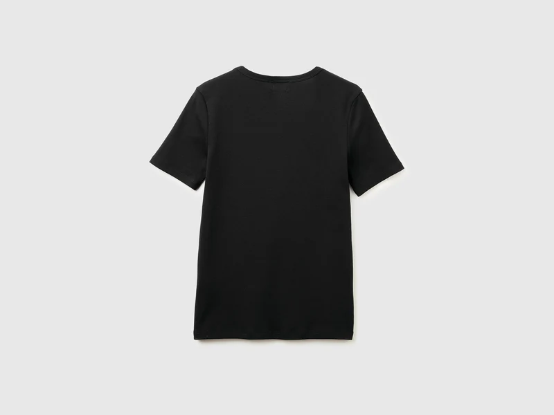 Kurzärmeliges T-Shirt mit Glitzerlogo