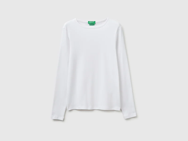 Schmal geschnittenes Langarm-T-Shirt