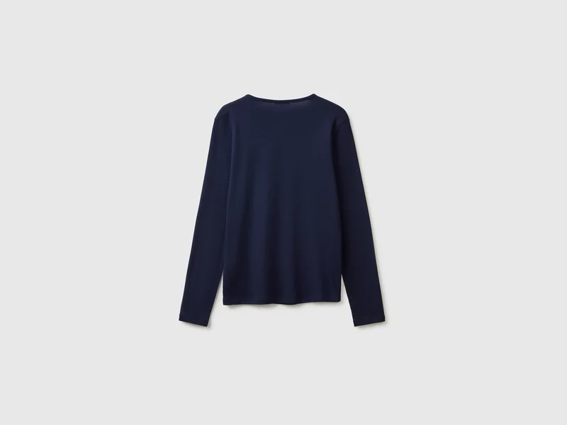 Schmal geschnittenes Langarm-T-Shirt