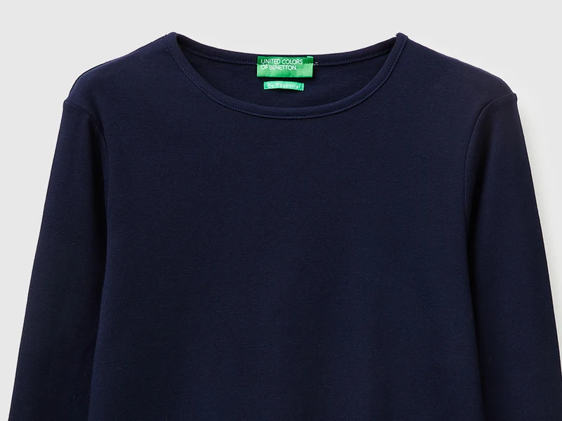 Schmal geschnittenes Langarm-T-Shirt