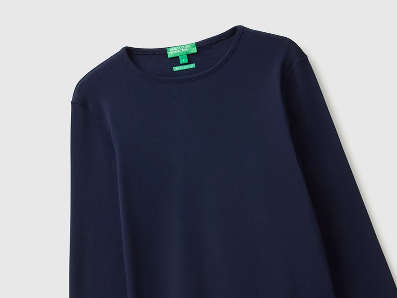 Schmal geschnittenes Langarm-T-Shirt