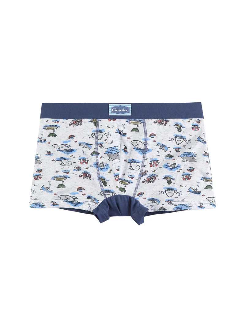 Boxer da bambino con stampa - jeans