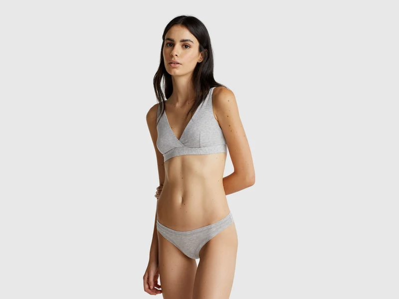 Triangel-BH aus Stretch-Baumwolle
