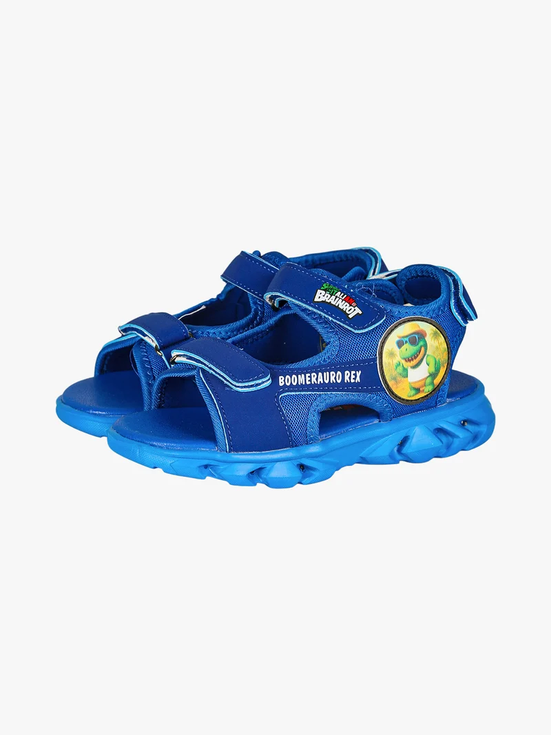 Sandali da bambino con luci e cinturini a strappo - blu