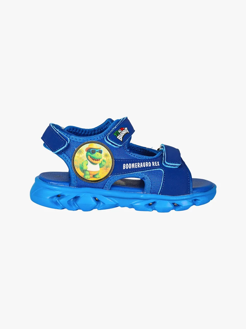 Sandali da bambino con luci e cinturini a strappo - blu