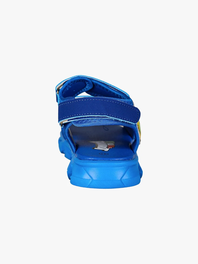 Sandali da bambino con luci e cinturini a strappo - blu