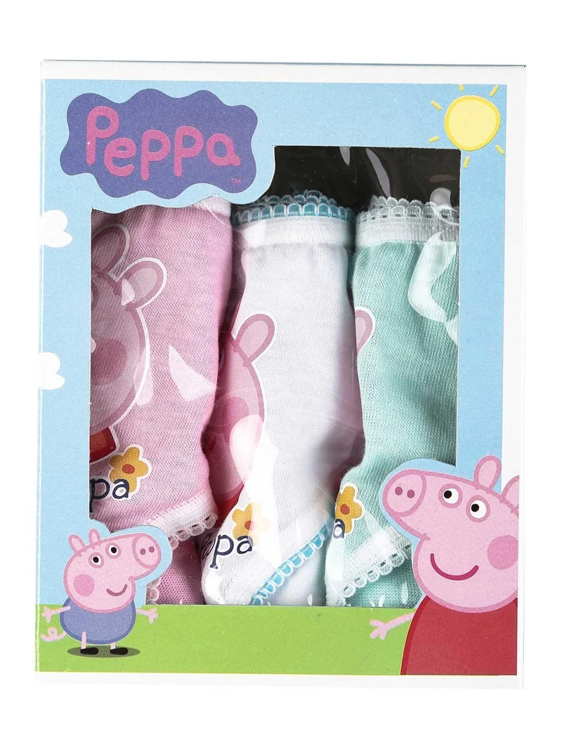 Tris slip bambina con stampa - rosa