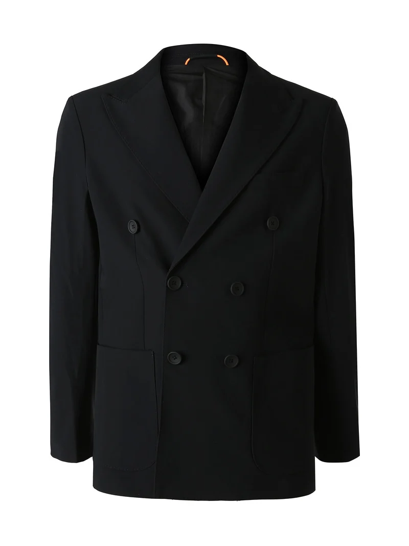 Blazer doppiopetto da uomo - nero