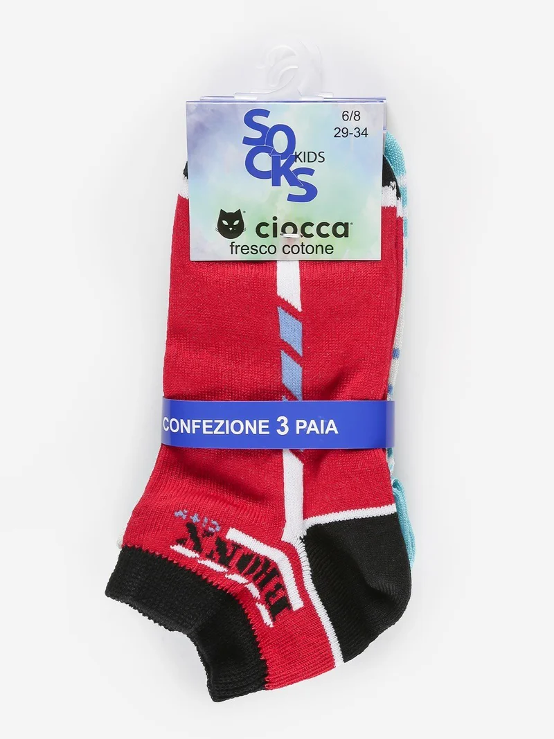 Calze bambino confezione 3 paia - rosso