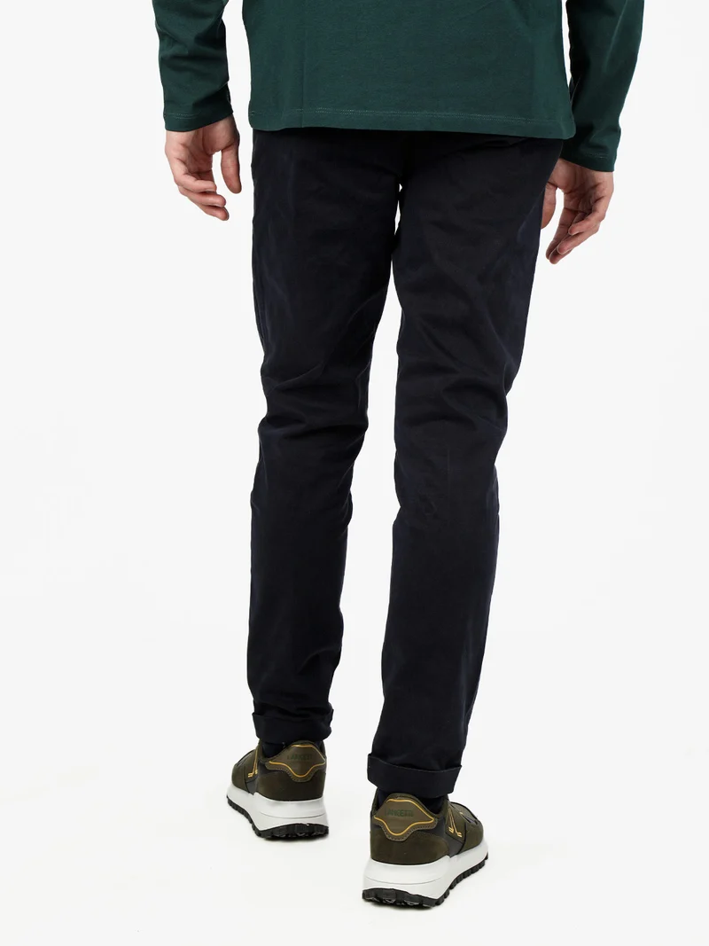 Pantaloni casual da uomo slim fit - blu scuro