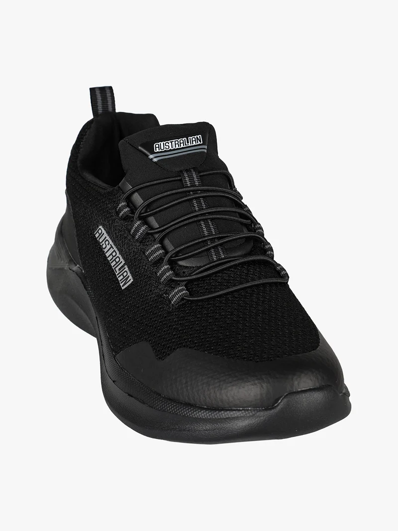 COMFY Sneakers sportive da uomo con lacci elastici - nero