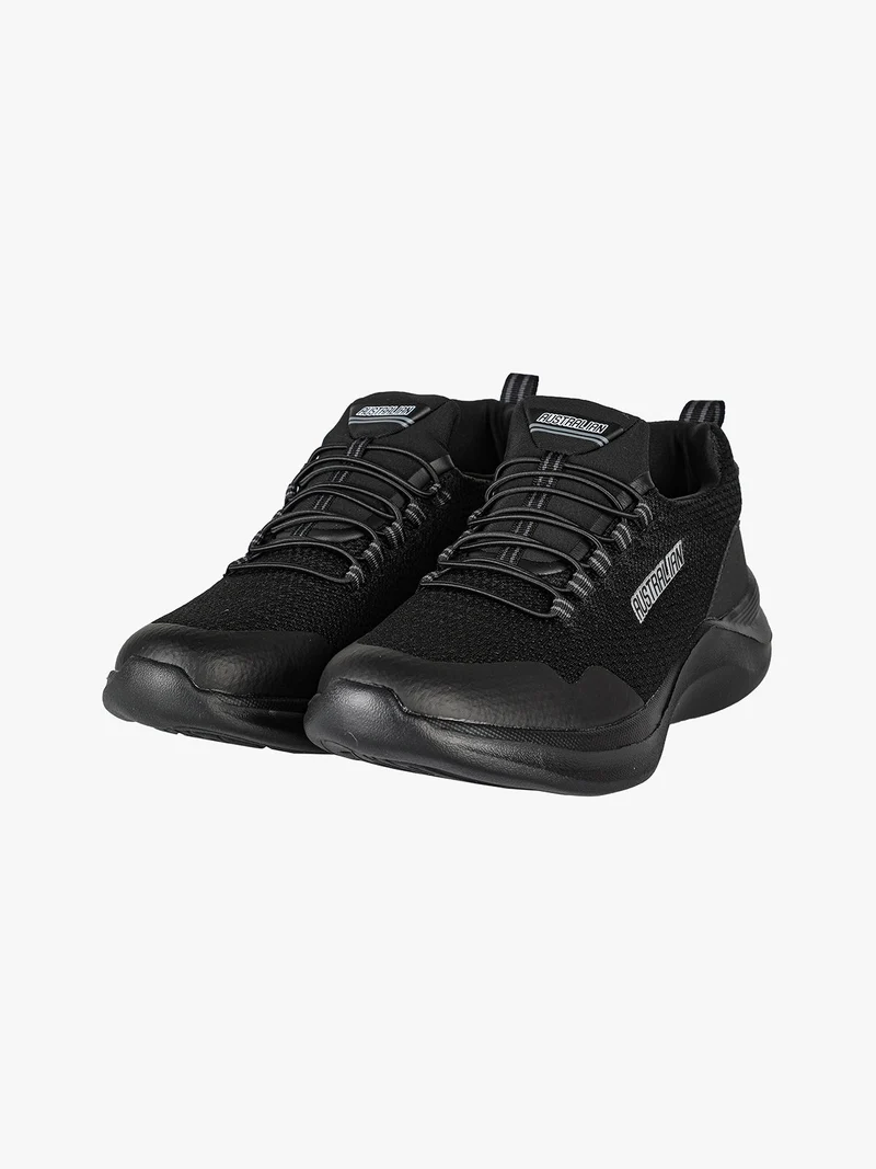 COMFY Sneakers sportive da uomo con lacci elastici - nero