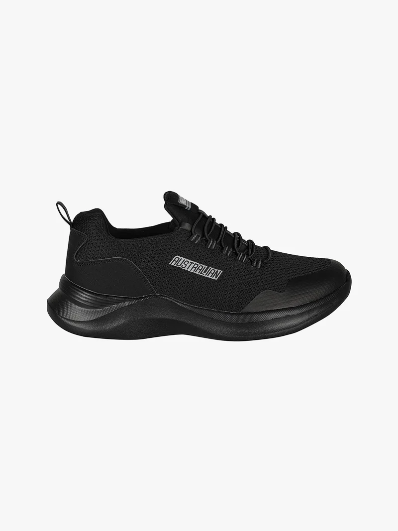 COMFY Sneakers sportive da uomo con lacci elastici - nero