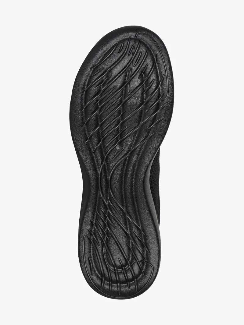 COMFY Sneakers sportive da uomo con lacci elastici - nero
