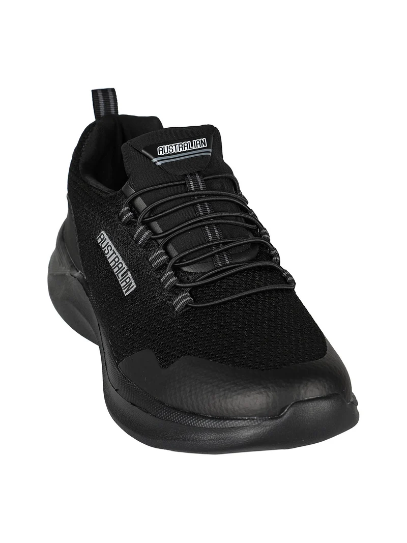 COMFY Sneakers sportive da uomo con lacci elastici - nero