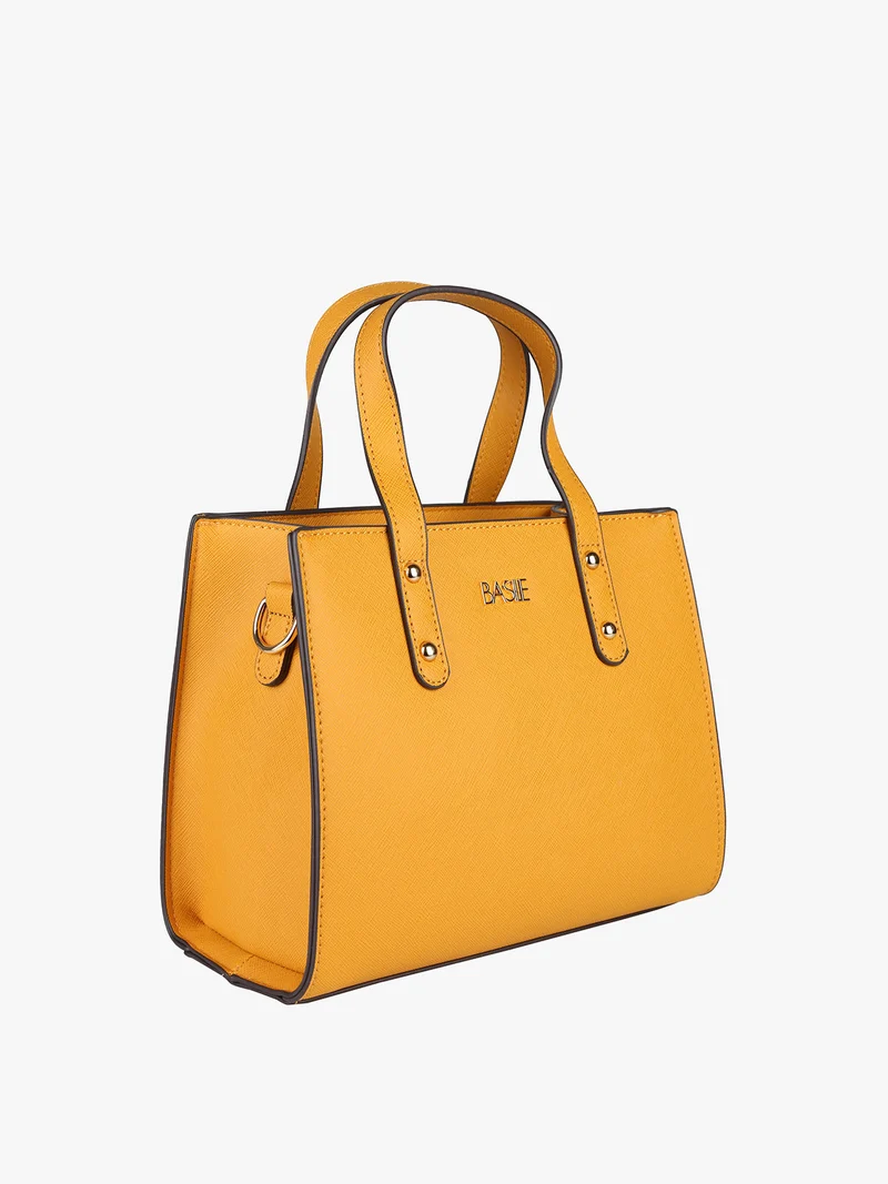 Borsa donna mini tote - senape
