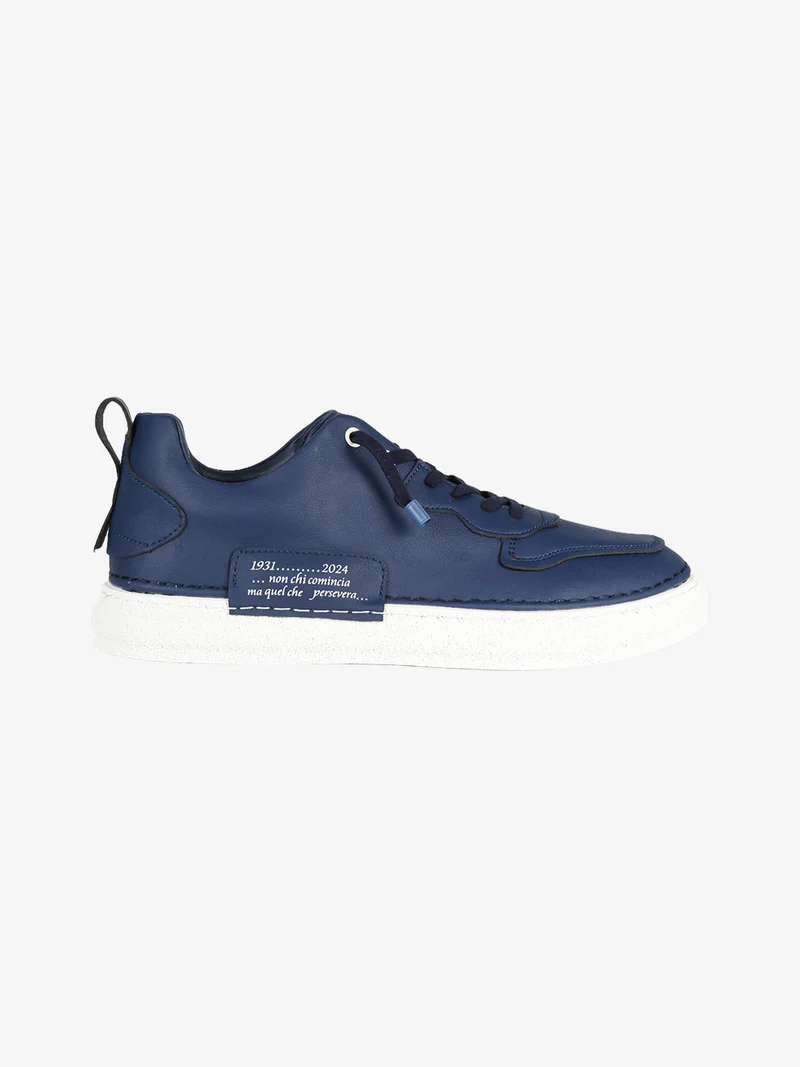 Sneakers basse da uomo con lacci elastici - blu scuro