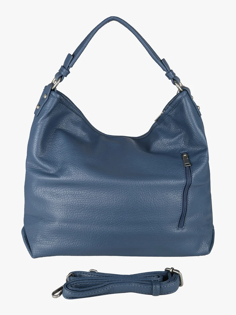 Borsa donna hobo in ecopelle - blu